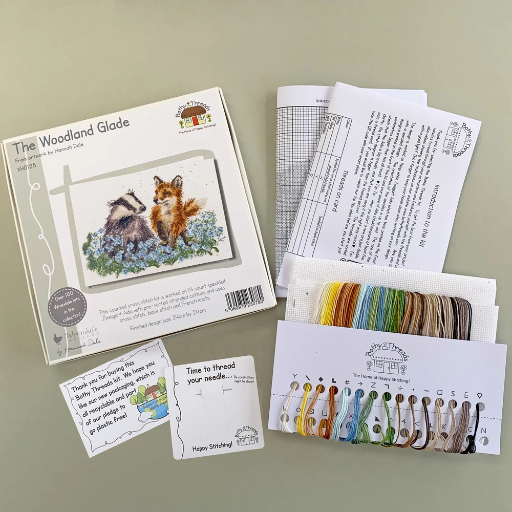 Bothy Threads Cross stitch kit "The Woodland Glade" XHD125 34x24 cm