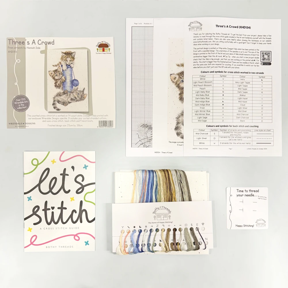 Bothy Threads Cross stitch kit "Three's A Crowd" XHD154 25x38xm