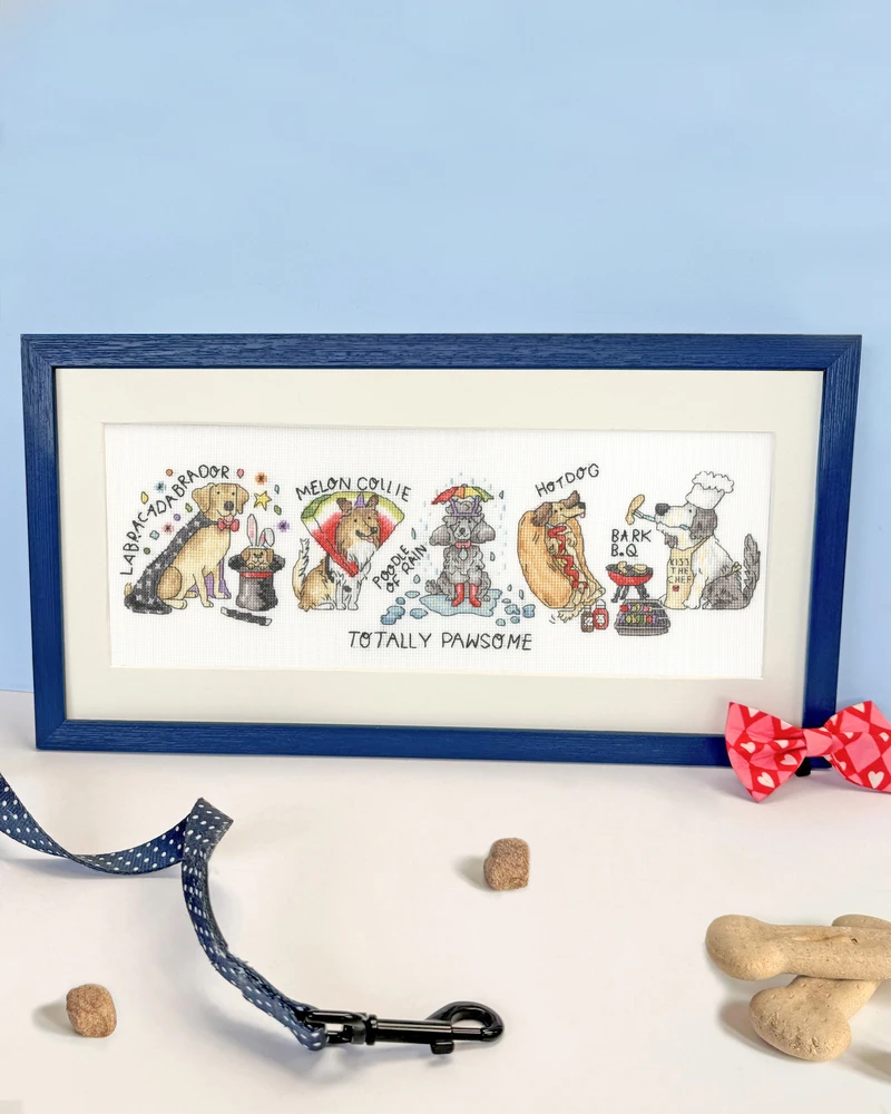 Bothy Threads Cross stitch kit "Totally Pawsome" XJE2 40x12 cm