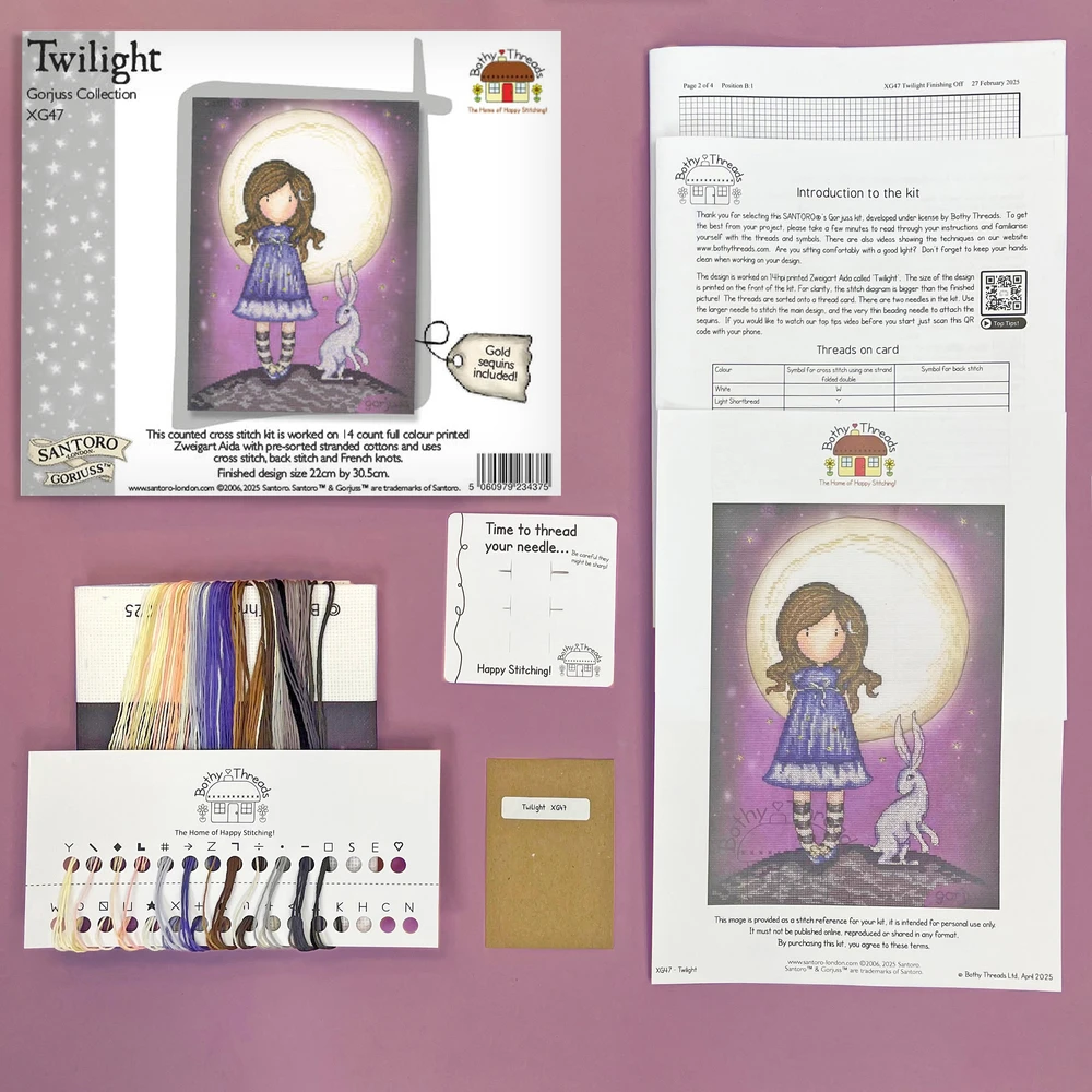 Bothy Threads Cross stitch kit "Twilight" XG47 22x30.5 cm