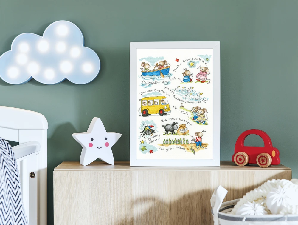 Bothy Threads Cross stitch kit "Twinkle, Twinkle, Little Star…" XKG6 28x38 cm