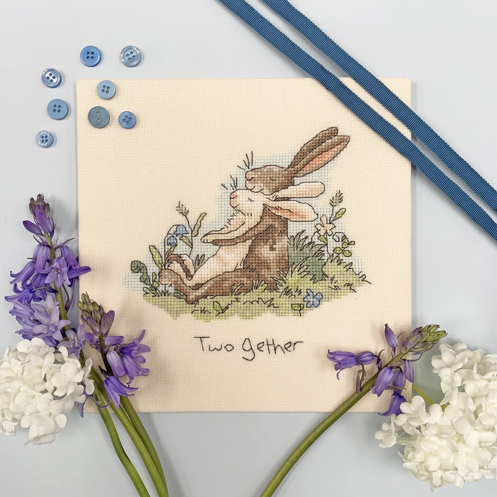 Bothy Threads Cross stitch kit "TwoGether" XAJ26 16x16 cm