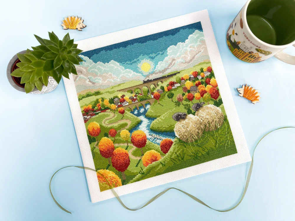 Bothy Threads Cross stitch kit "Watching The World Go By" XLP9 26x26 cm