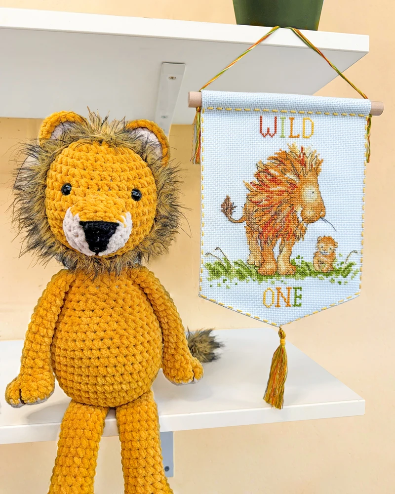 Bothy Threads Cross stitch kit "Wild One" XKG23 20 xx 24 cm