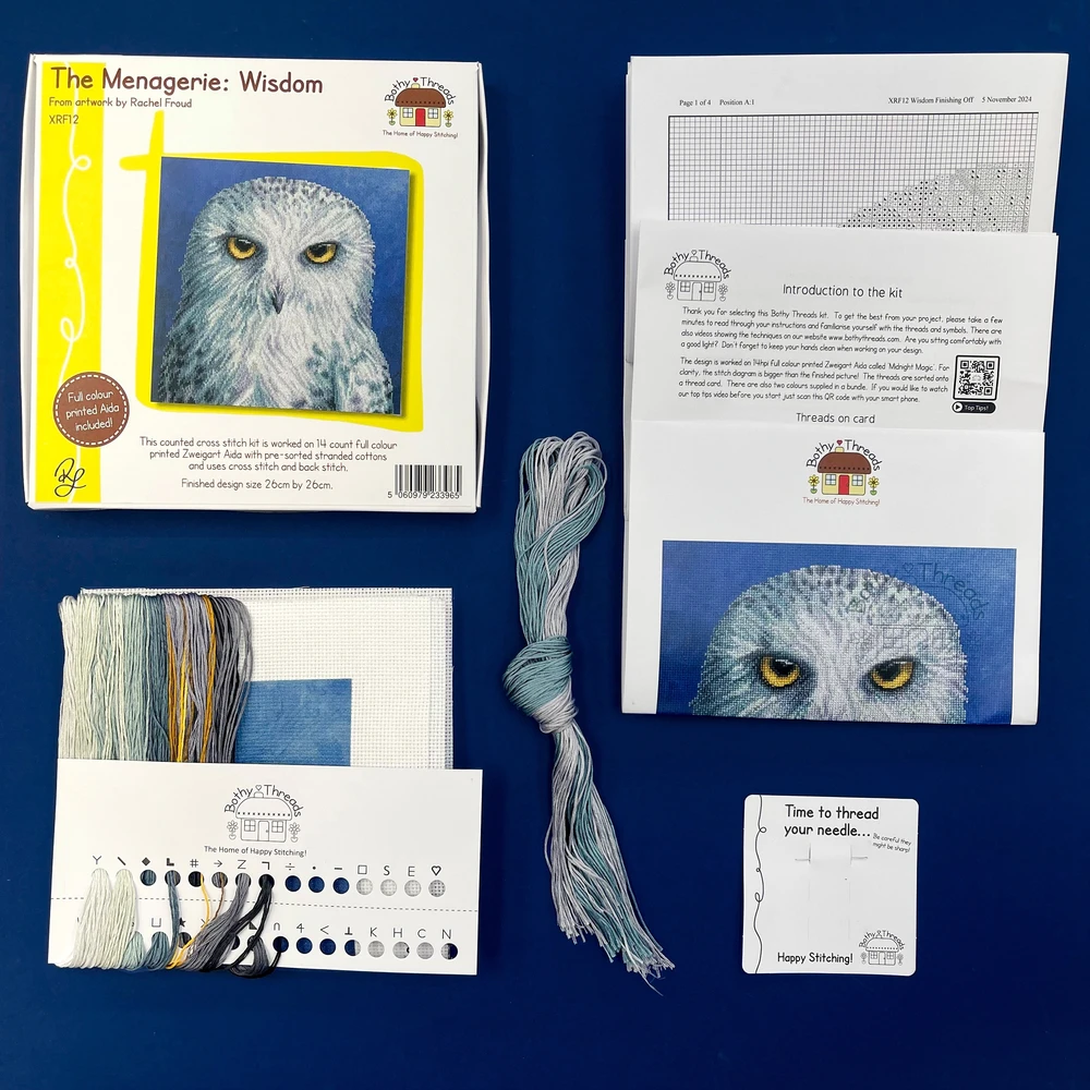 Bothy Threads Cross stitch kit "Wisdom" XRF12 26x26 cm