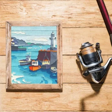 Bothy Threads Long Stitch Kit "Fishermen's Rest" LSBE2 19x27 cm