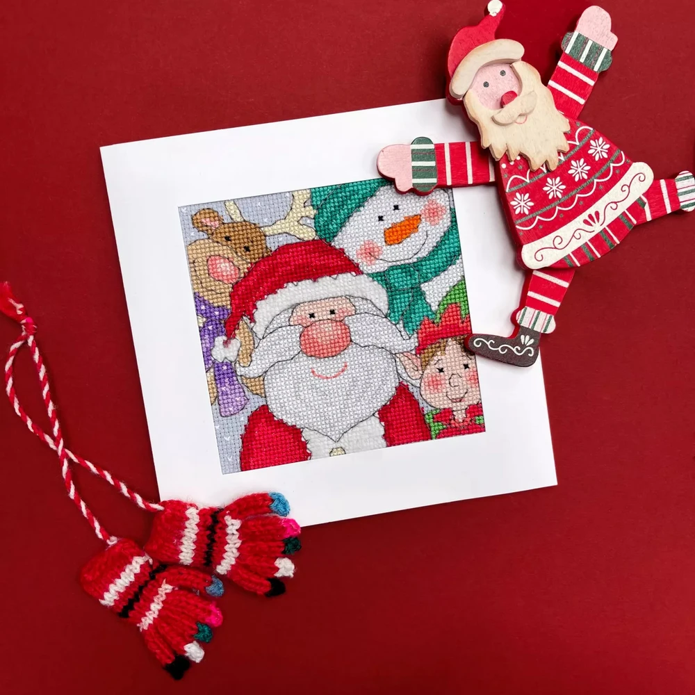 Bothy Threads Cross stitch "Christmas Card - Jolly Times" XMAS72 10x10 cm
