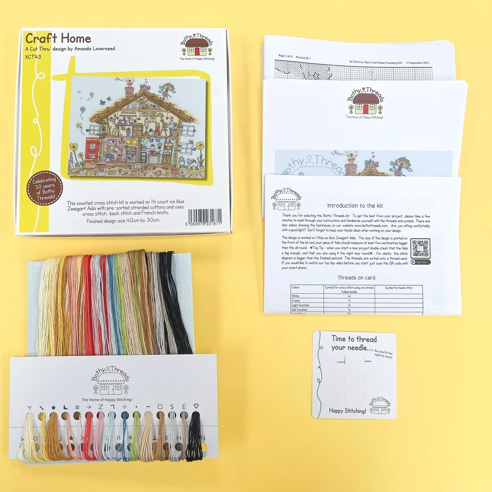 Bothy Threads Cross stitch kit "Craft" HOme" XCT43 40x30 cm
