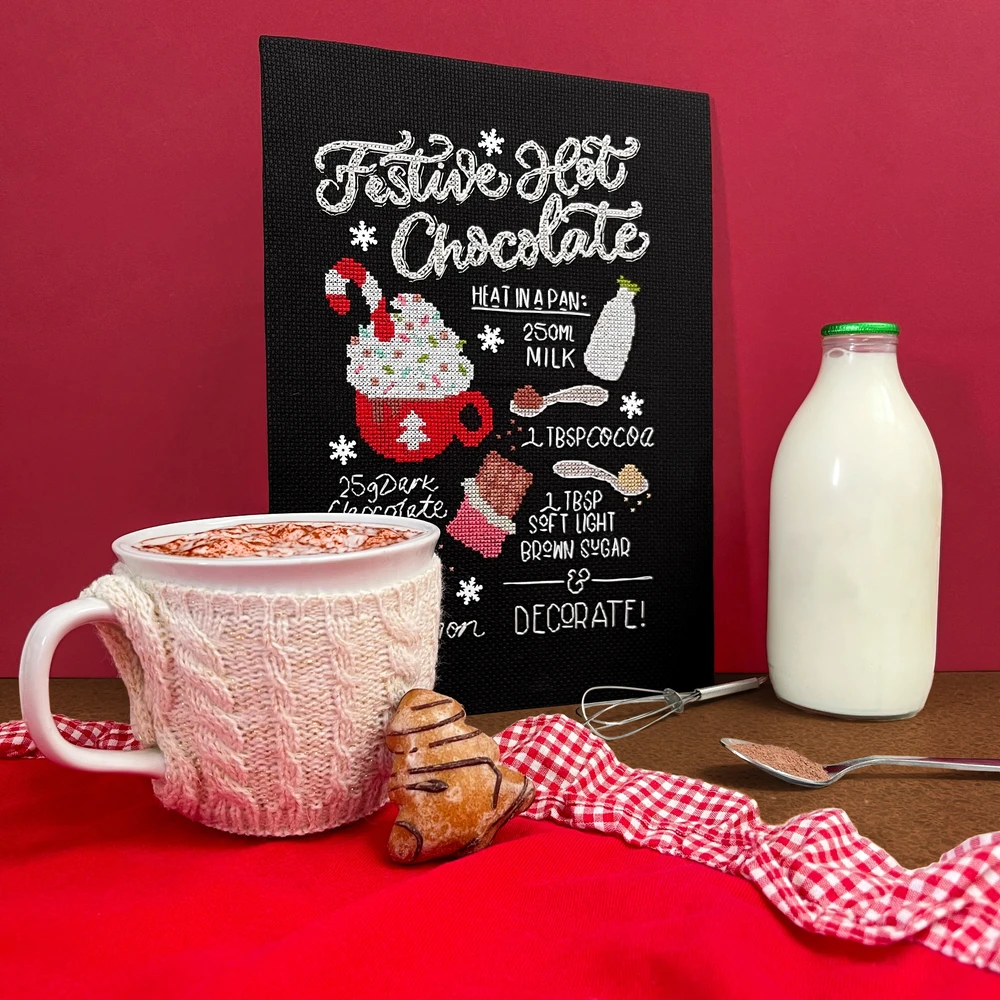 Bothy Threads Cross stitch kit "Festive" HOt Chocolate" XLJ1 18x26 cm