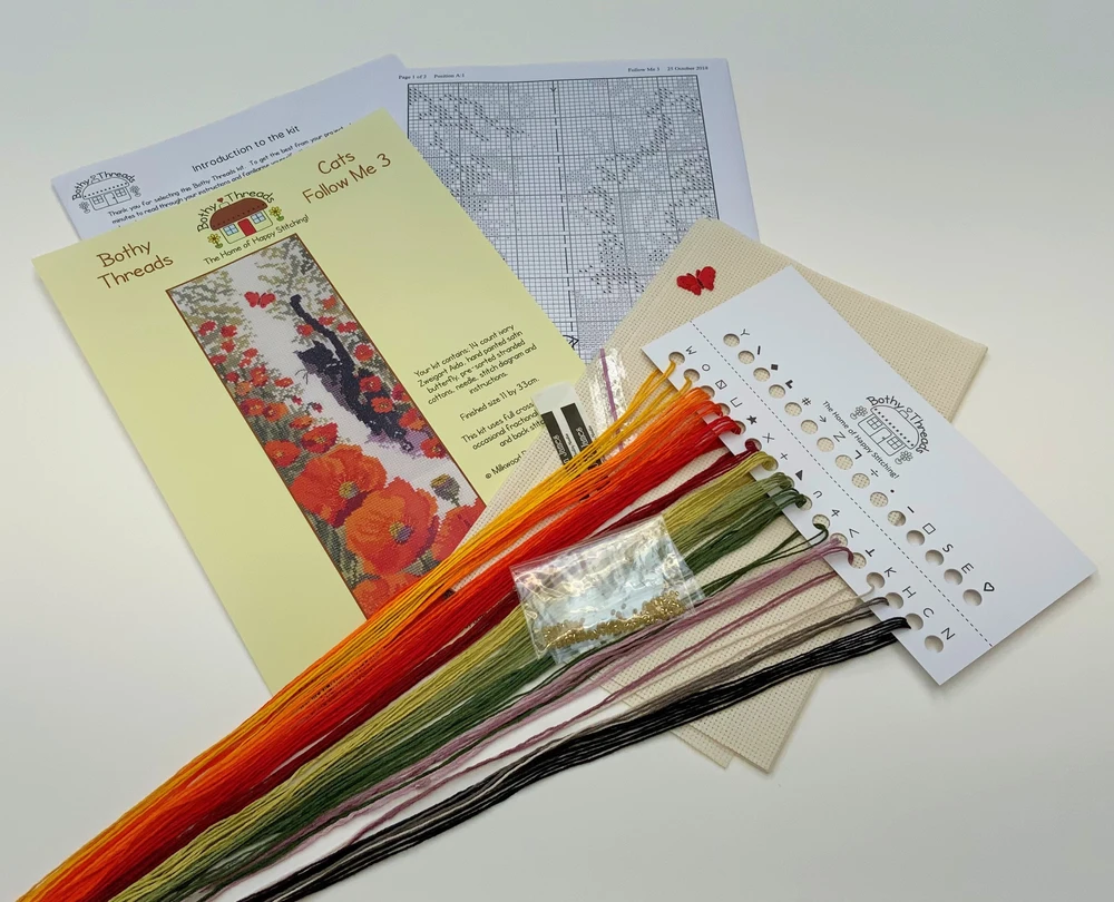 Bothy Threads Cross stitch kit "Follow Me 3" XFM3 11x33 cm