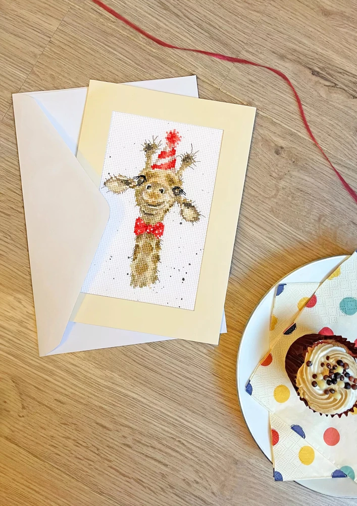 Bothy Threads Cross stitch kit "Greeting Card - I'm Just Here For The Cake" XGC30-TP 10x16 cm