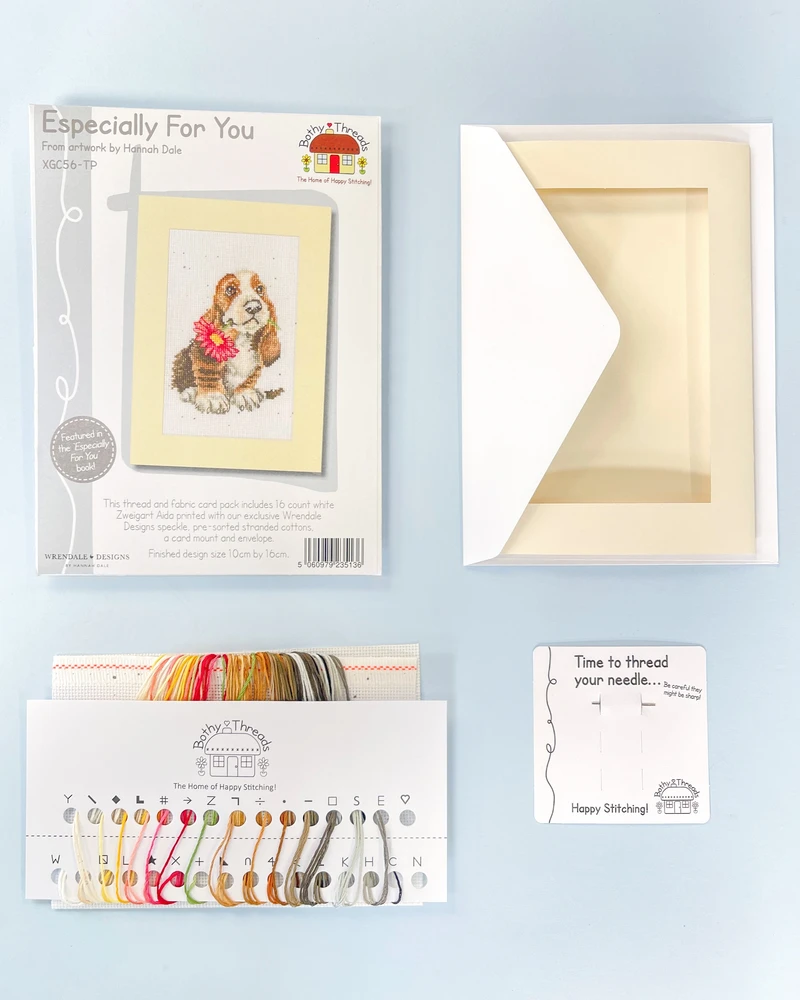 Bothy Threads Cross stitch kit "Greeting Card - Especially For You" XGC56-TP 10x16 cm