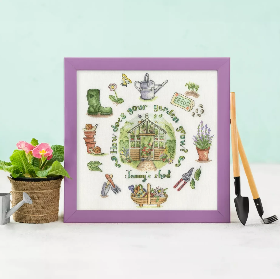Bothy Threads Cross stitch kit "How Does Your Garden Grow?" XAL13 26x26 cm