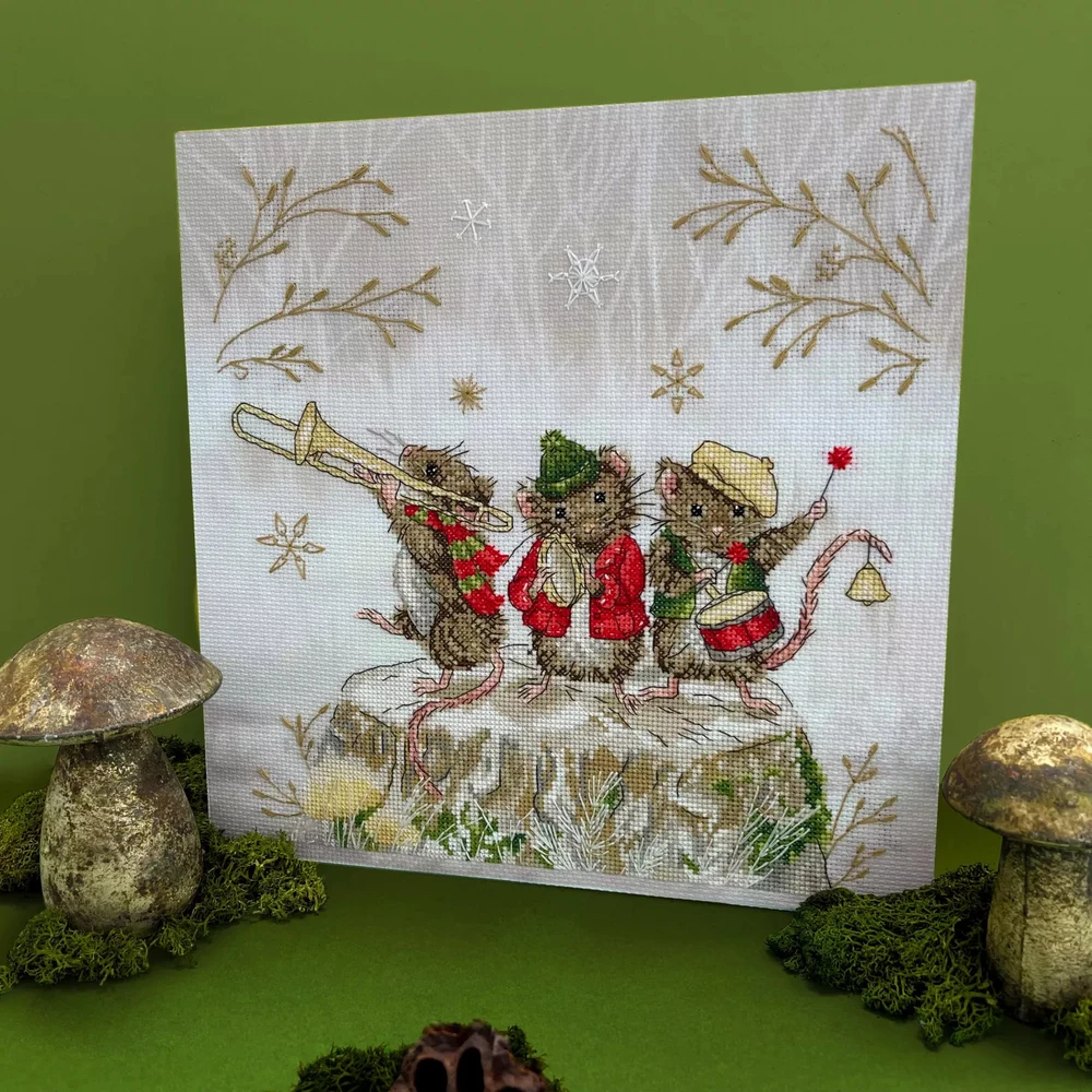 Bothy Threads Cross stitch kit "Merry Music Makers" XSS24 26x26 cm