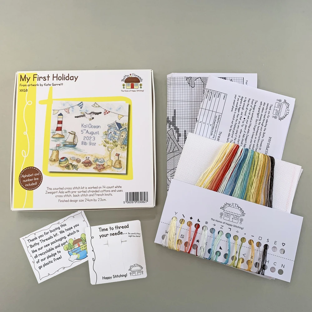 Bothy Threads Cross stitch kit "My First" HOliday" XKG8 24x23 cm
