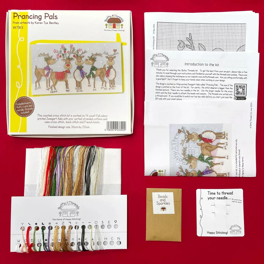 Bothy Threads Cross stitch kit "Prancing Pals" XKTB13 36x20 cm