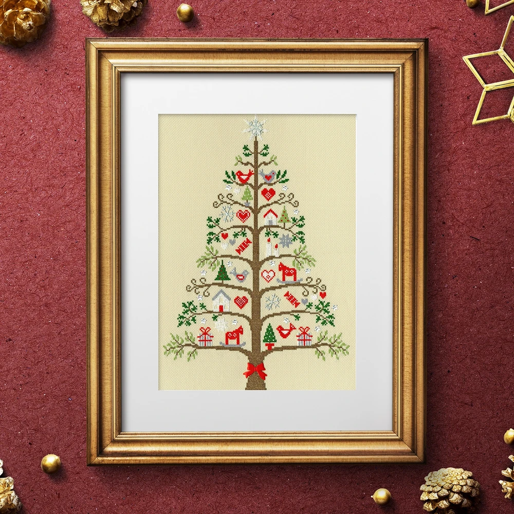 Bothy Threads Cross stitch kit "Scandi Tree" XX9 29x40 cm