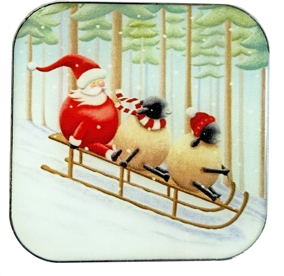 Bothy Threads Needle Minder "Santa's Sled Squad" XA78 4x4 cm