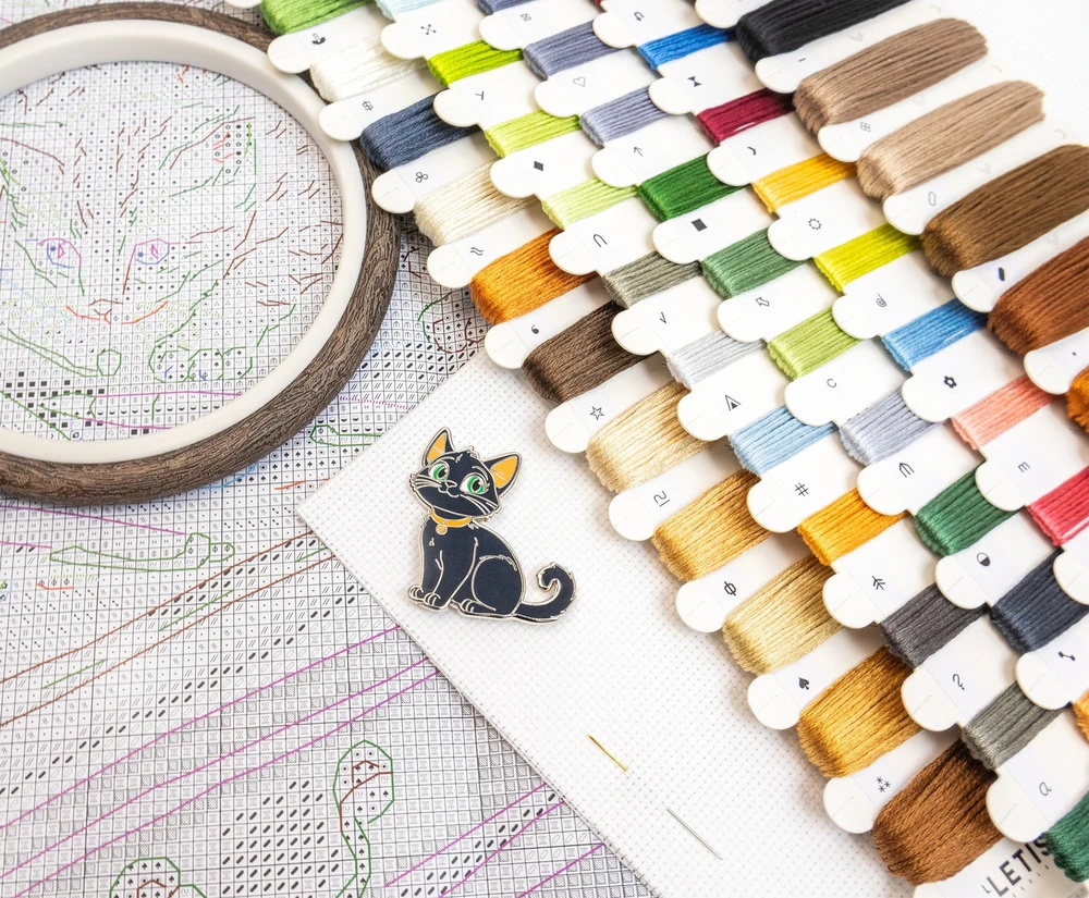 Letistitch Siuvinėjimo kryželiu rinkinys "Žaismingos letenos dirbtuvės" 45 × 32 cm SLETIL9992