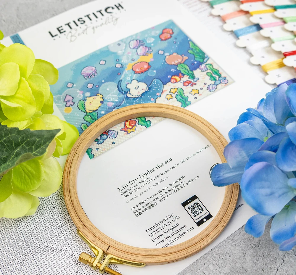 Letistitch Kryželių siuvinėjimo rinkinys "Po jūra" 32x22 cm LI10-010