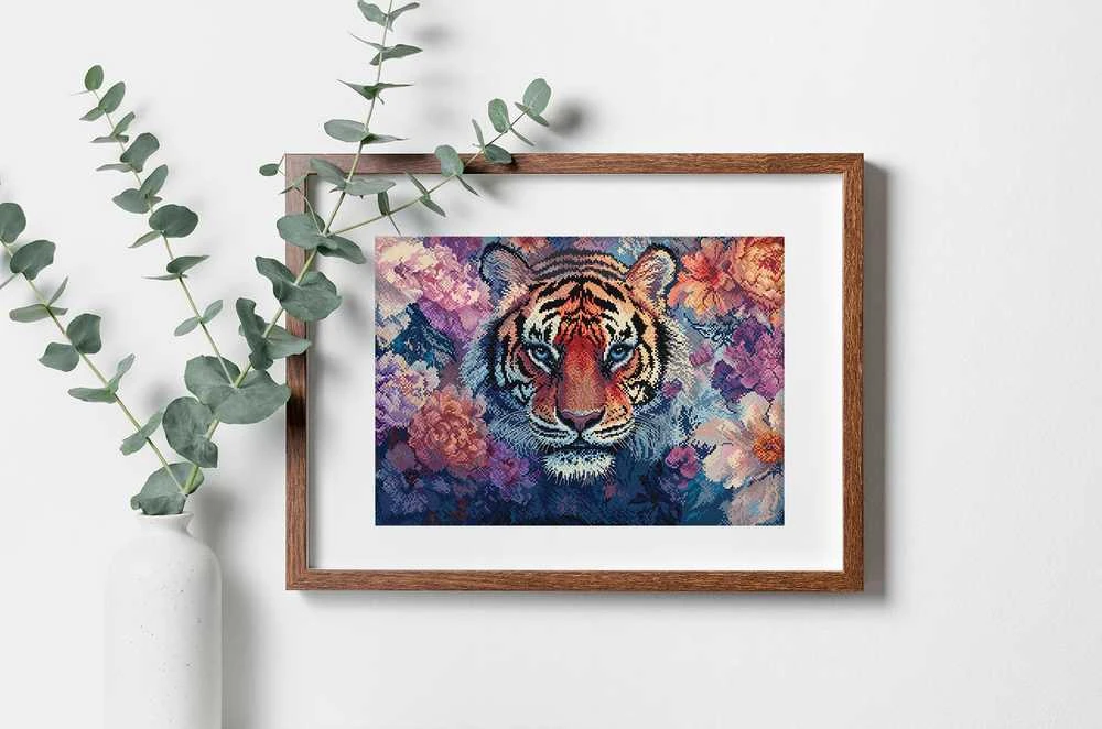 Letistitch Kryželių siuvinėjimo rinkinys "Laukinės akys" 38 x 27 cm SLETIL9957