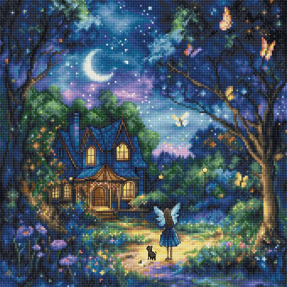 Letistitch Kryželių siuvinėjimo rinkinys „Luna's Garden“ 27x27cm SLETIL9942