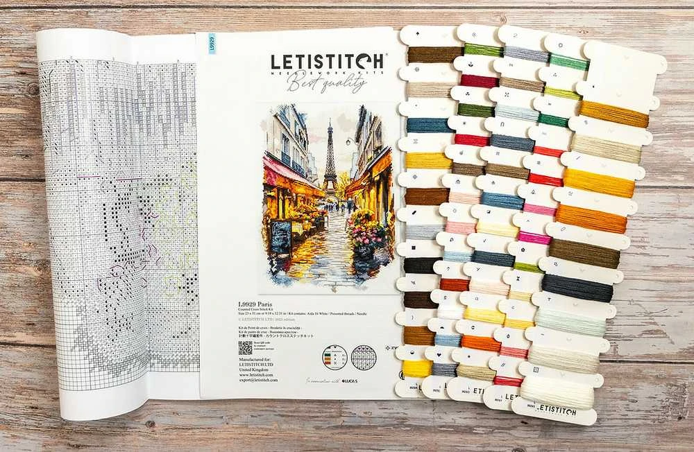 Letistitch Kryželiu siuvinėjimo rinkinys "Paris" 23x31 cm SLETIL9929