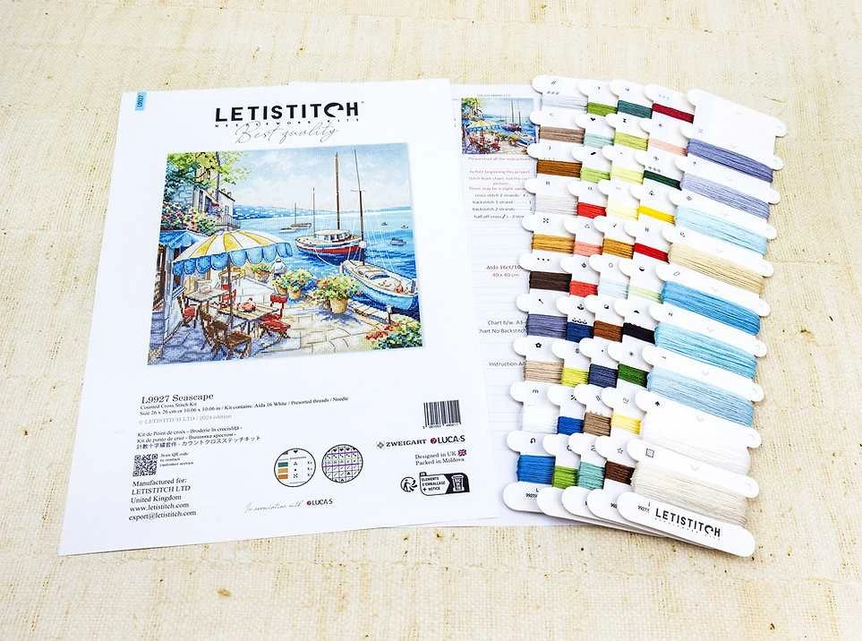Letistitch Kryželiu siuvinėjimo rinkinys "Jūros peizažas" 26x26 cm SLETIL9927