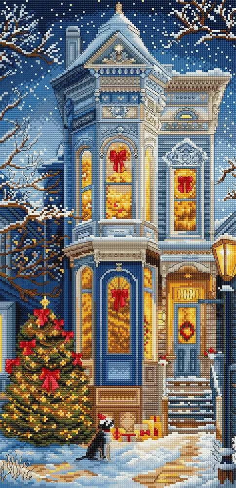 Letistitch Kryželiu siuvinėjimo rinkinys "Viktorijos Kalėdos" 19x39cm SLETIL9953