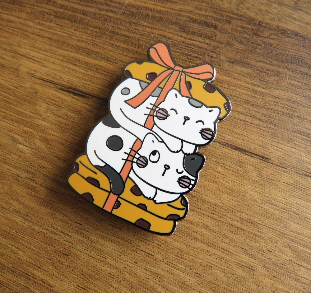 Letistitch Magnetinis adatų laikiklis siuvinėjimui „Meowy Xmas“, 40 mm