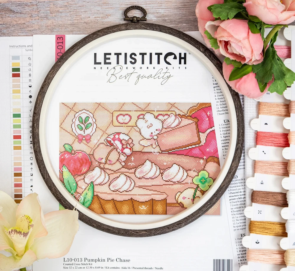 Letistitch Siuvinėjimo kryželiu rinkinys "Moliūgų pyrago gaudynės" 32x22 cm LI10-013