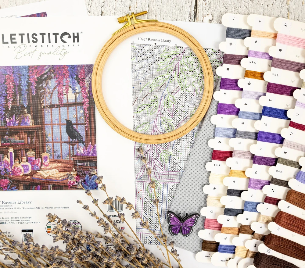 Letistitch Ristinystės rinkinys "Varnos biblioteka" 23x29 cm SLETIL9987
