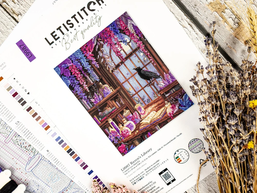 Letistitch Ristinystės rinkinys "Varnos biblioteka" 23x29 cm SLETIL9987