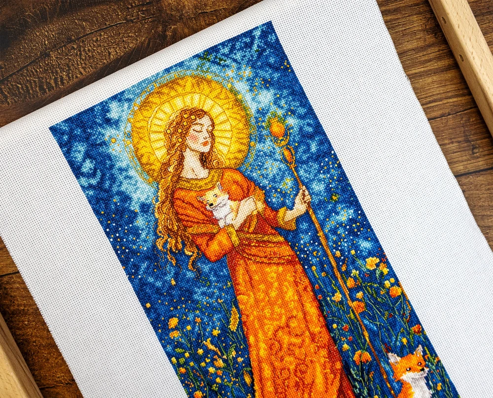 Letistitch Siuvinėjimo kryželiu rinkinys „Rudens deivė“ 20x37 cm LI55-00