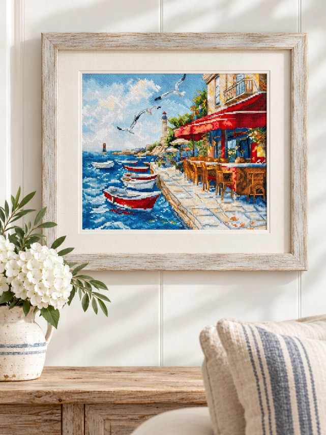 Letistitch Kryželiu siuvinėjimo rinkinys "Uosto vėjas" 24x20 cm SLETIL9986