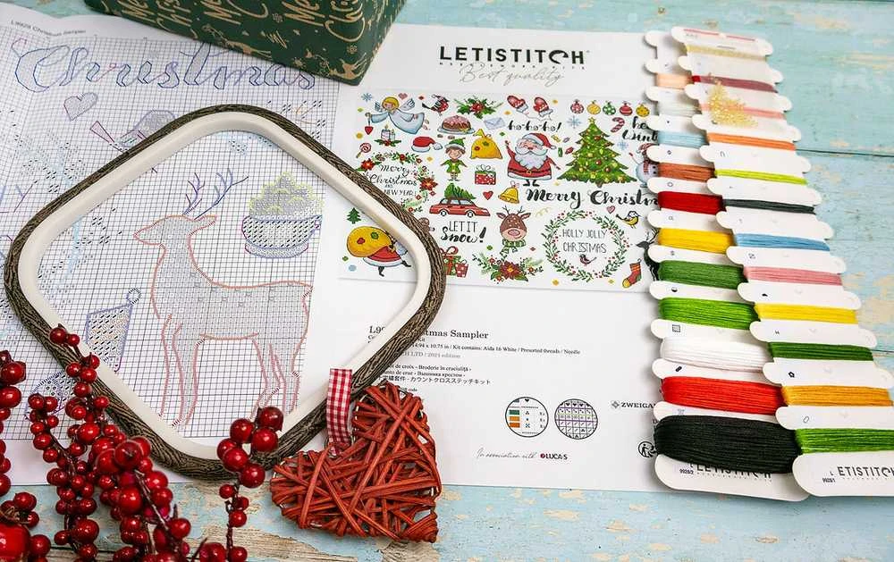 Letistitch Siuvinėjimo kryželiu rinkinys "Kalėdų rinkinys" 38x27 cm SLETIL9928