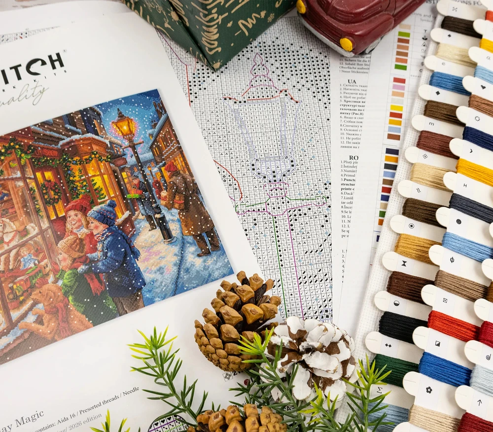 Letistitch Siuvinėjimo rinkinys "Kalėdinė magija" 40x29 cm L10-007