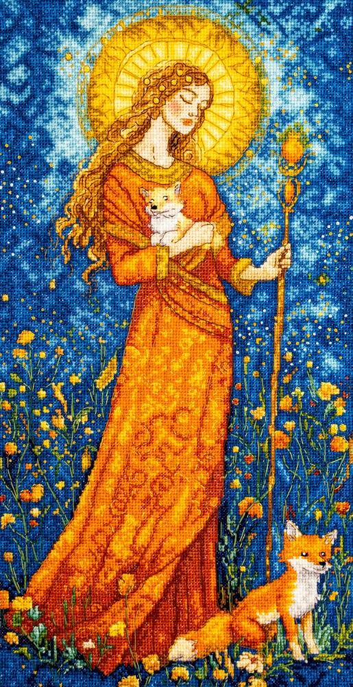 Letistitch Siuvinėjimo kryželiu rinkinys „Rudens deivė“ 20x37 cm LI55-00