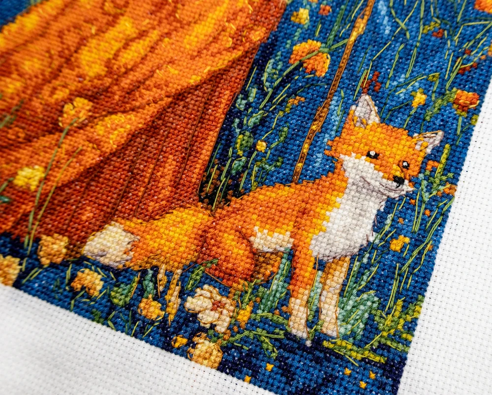 Letistitch Siuvinėjimo kryželiu rinkinys „Rudens deivė“ 20x37 cm LI55-00