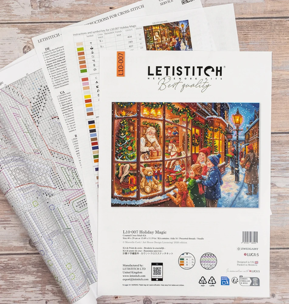 Letistitch Siuvinėjimo rinkinys "Kalėdinė magija" 40x29 cm L10-007
