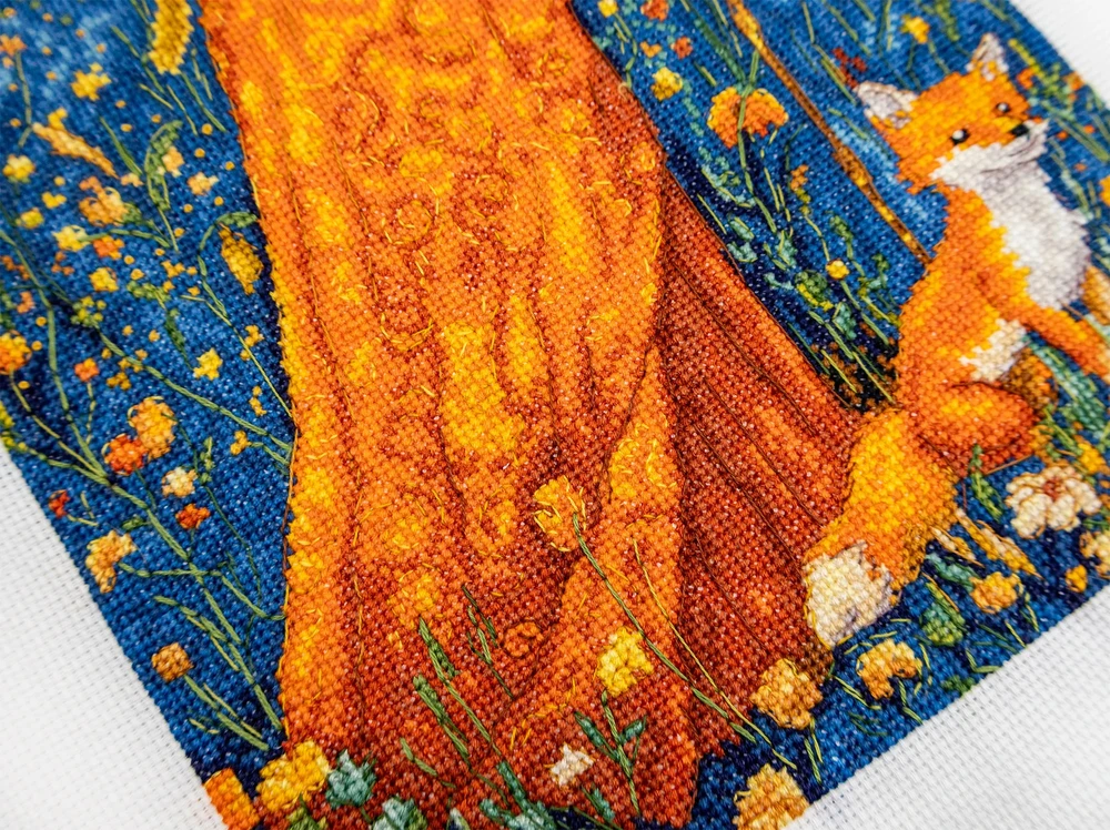 Letistitch Siuvinėjimo kryželiu rinkinys „Rudens deivė“ 20x37 cm LI55-00