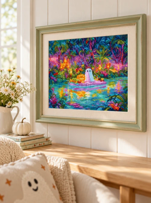 Letistitch Ristinukė "Glow Ghost Cove" 36x29 cm SLETIL9989