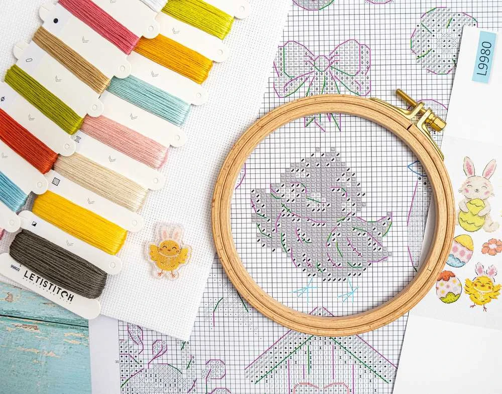 Letistitch Siuvinėjimo kryželiu rinkinys "Velykų raštas" 40 x 19 cm SLETIL9980
