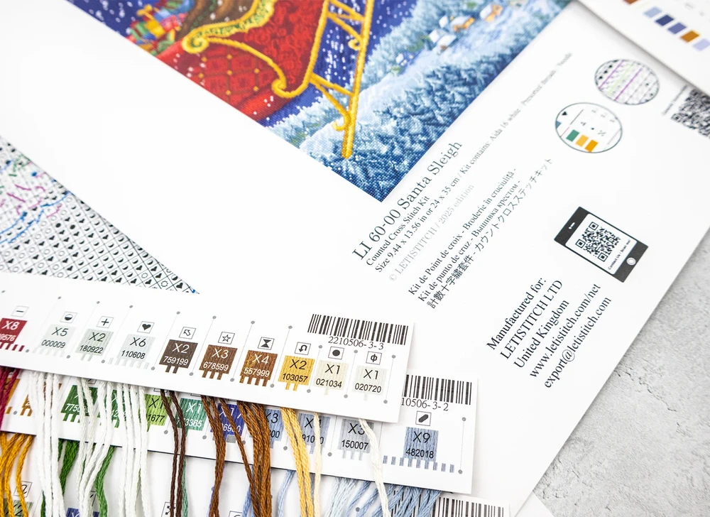 Letistitch Siuvinėjimo rinkinys "Kalėdų senelio rojus" 24x35 cm LI60-00