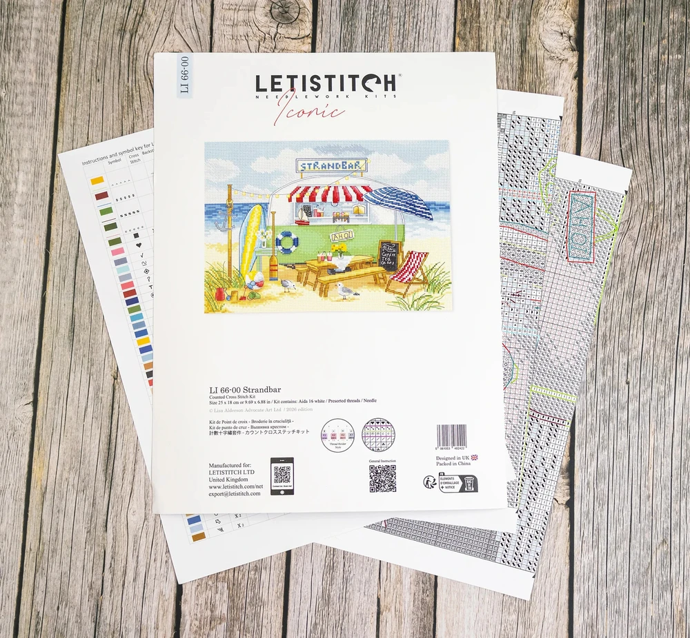 Letistitch Ristinukų rinkinys "Strandbar" 25x18 cm LI66-00