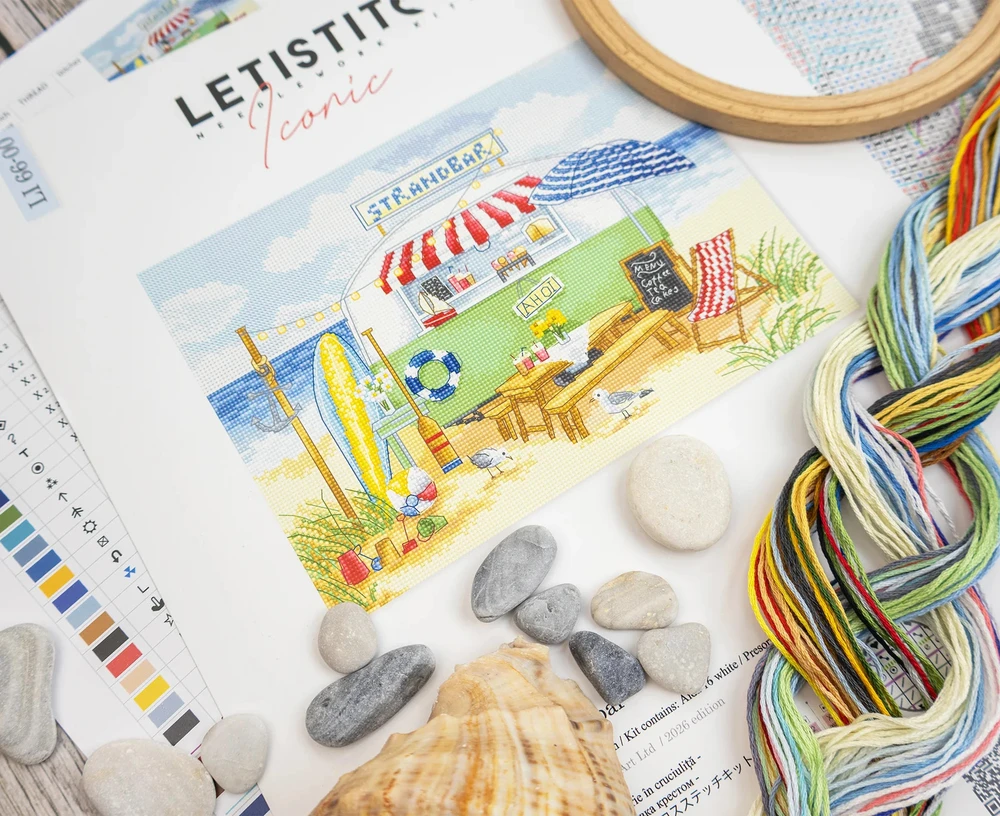 Letistitch Ristinukų rinkinys "Strandbar" 25x18 cm LI66-00