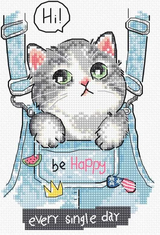 LetiStitch luca S Būk laimingas! SLETIL8042