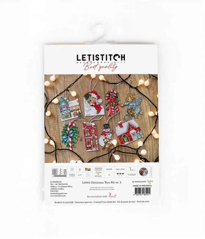 LetiStitch luca S Kalėdinių žaislų rinkinys Nr. 2 SLETIL8002