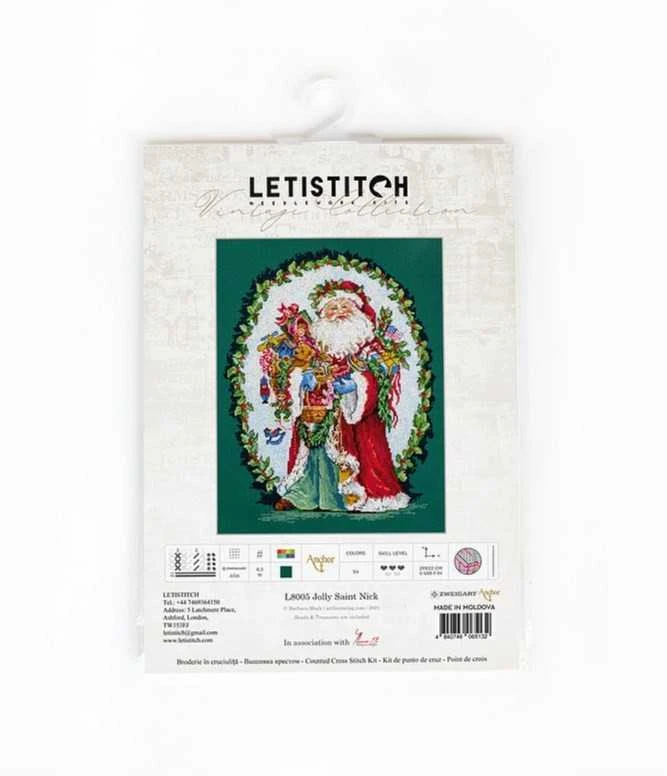 LetiStitch luca S (D) Linksm_asis Kalėdų Senelis SLETIL8005