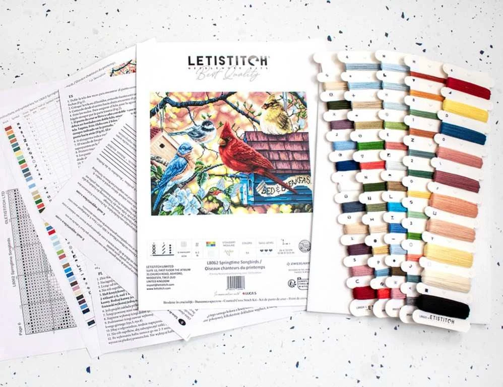 LetiStitch luca S (D) Pavasario giesmininkai 33x26cm SLETIL8062